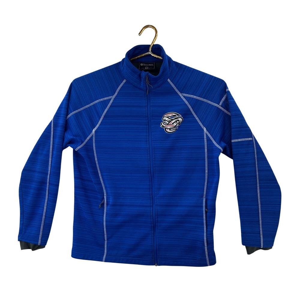 Holloway Omaha Storm Chasers Royal Blue Full Zip Fleece Jacket Adult M Active